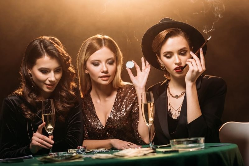 Betting options panel on Lucky Twins table